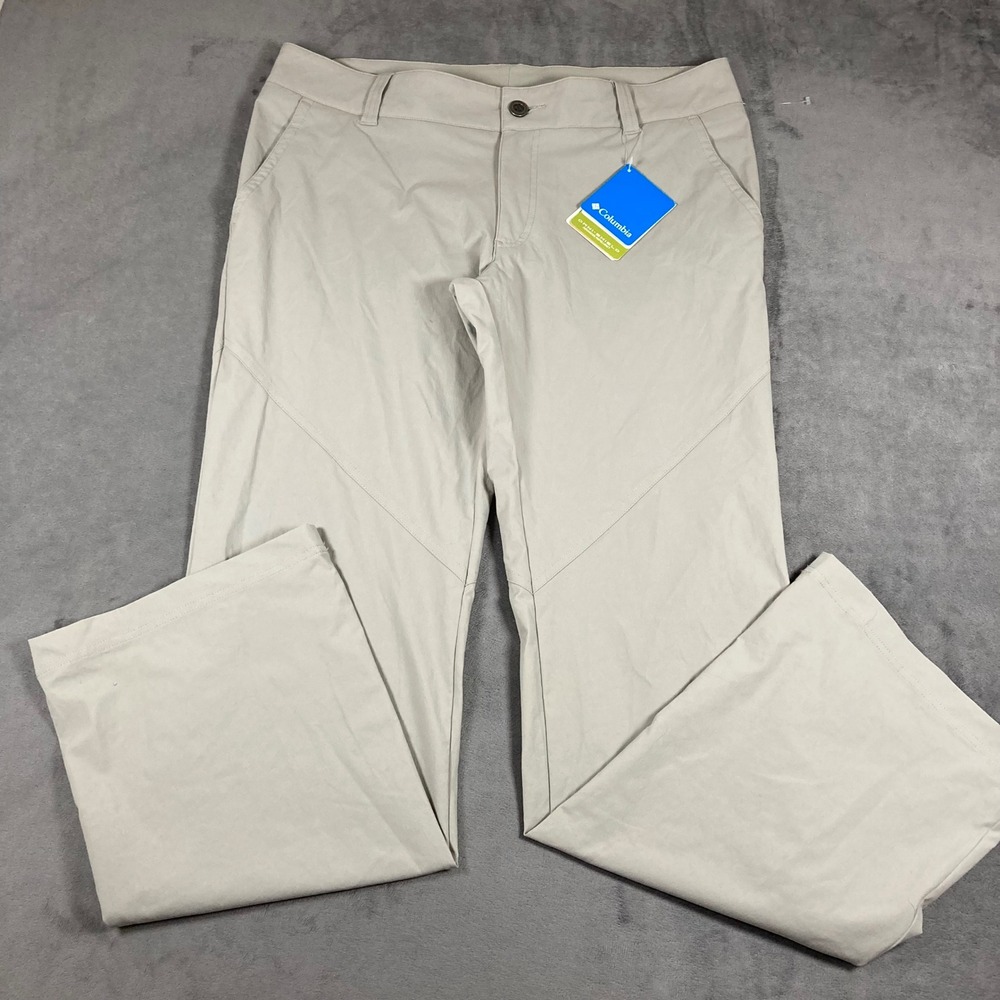 Columbia Mumbai Mover III Pant Womens 14 Regular Tan Omni-Shield Hiking